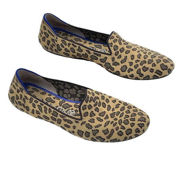 Rothy’s The Almond Loafer In Small Leopard Print Knit Flat Size 9. - Picture 5 of 13